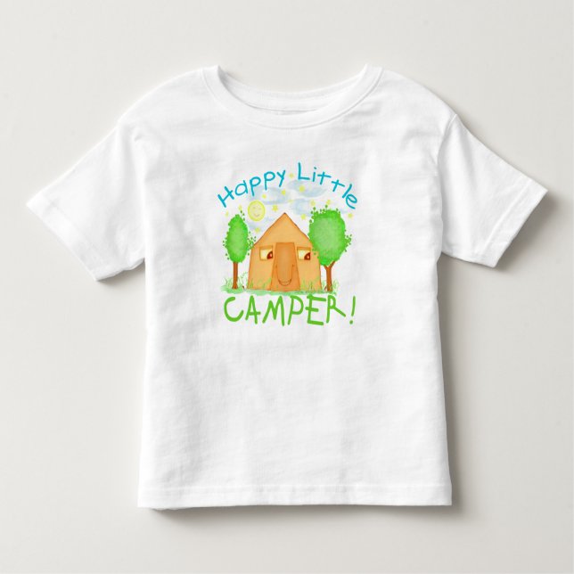 Camping infantil en verano camiseta (Anverso)