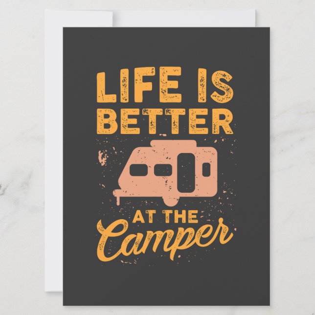 Camping - La Vida Es Mejor En El Camper (Anverso)