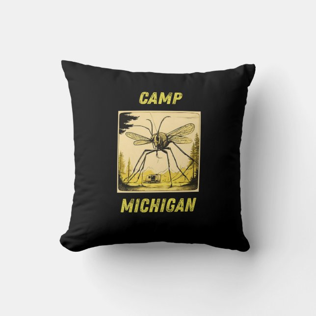 Camping Michigan - almohada perfecta para tu campe (Anverso)