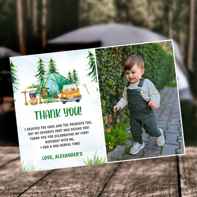 Camping Mountain Rustic Foto - Tarjeta de agradeci (Subido por el creador)