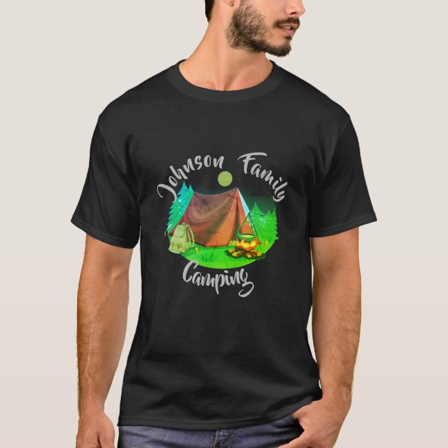 Camping personalizado en camiseta (Anverso)