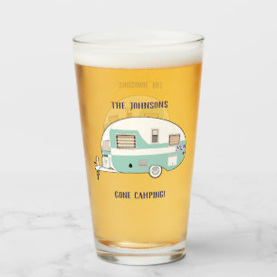 Camping RV Trailer Camper Beer Pint
