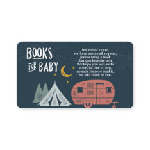 Camping Shower Boks para tarjeta de envoltorio par