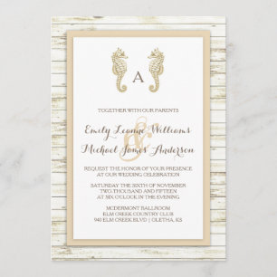 Campino de mar encalado Invitación a la boda de la