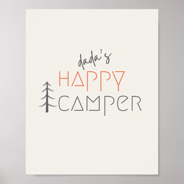 campista feliz de dada. Póster e Impresiones (Frente)