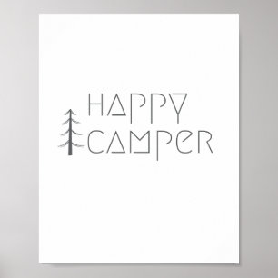 campista feliz. Póster e Impresiones
