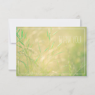 Campo Colores Pálidos Pastel Gracias Tarjeta plana