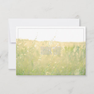 Campo Colores Pálidos Pastel Gracias Tarjeta plana