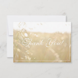 Campo Colores Pálidos Pastel Gracias Tarjeta plana