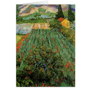 Campo con amapolas por Vincent van Gogh