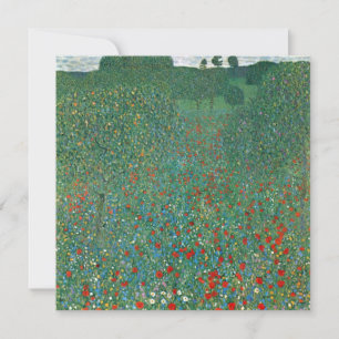 Campo de amapolas por Gustav Klimt, Arte Nouveau v