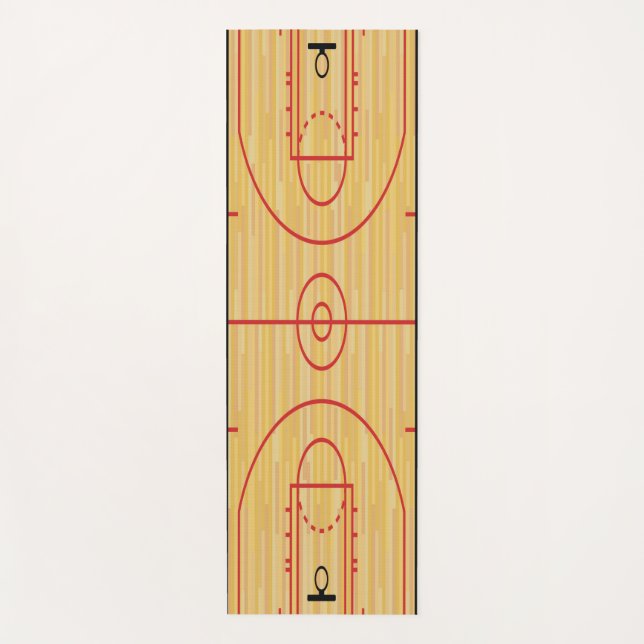 Campo de baloncesto Diseño Yoga Mat (Anverso)