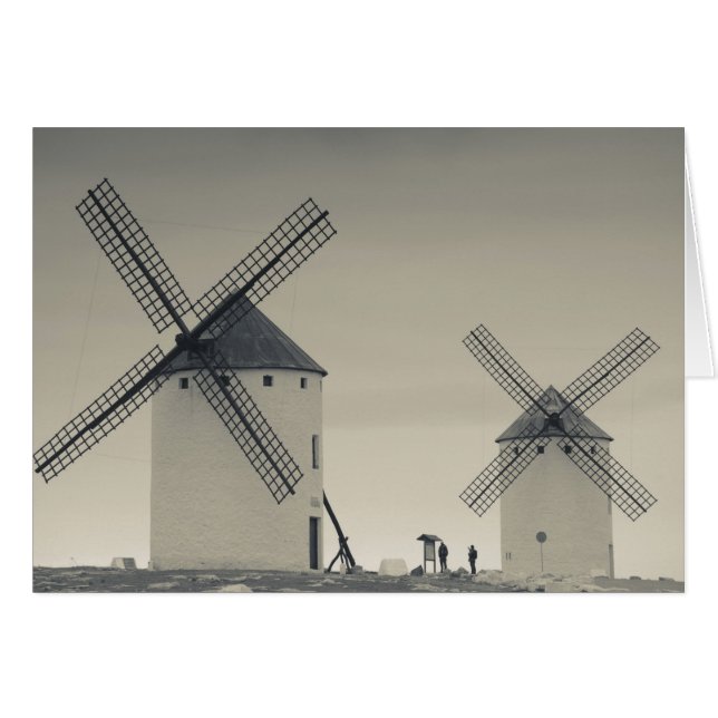 Campo de Criptana, antiguos molinos de viento de L (Anverso (Horizontal))