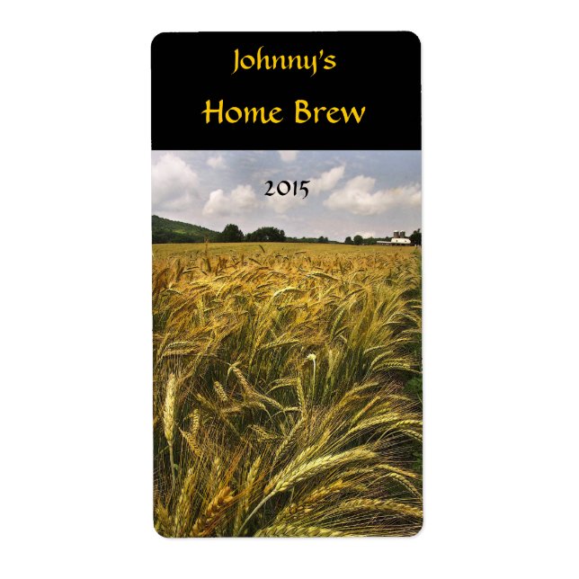 Campo de etiqueta de cerveza de grano (Frente)