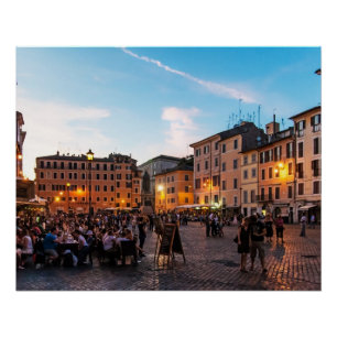 Campo de' Fiori Roma Poster perfecto   Amanecer