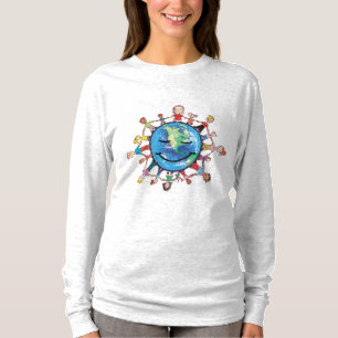 Campo de fuerza para la camiseta envuelta larga de