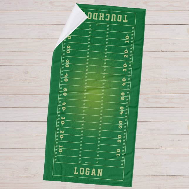 Campo de fútbol americano con nombre personalizado (Personalized Name American Football Field Bath Towel
)