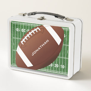 Campo de fútbol con Lunchbox Metalizado de fútbol