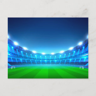 Campo de fútbol - postal