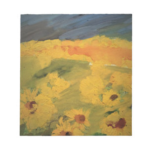 Campo de girasoles, Bloc de notas de dibujo artíst