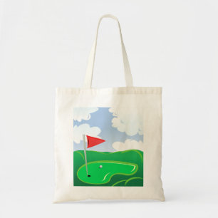 Campo de golf Bolsa de Tote Verde