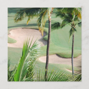 Campo de golf en invitaciones de las zonas