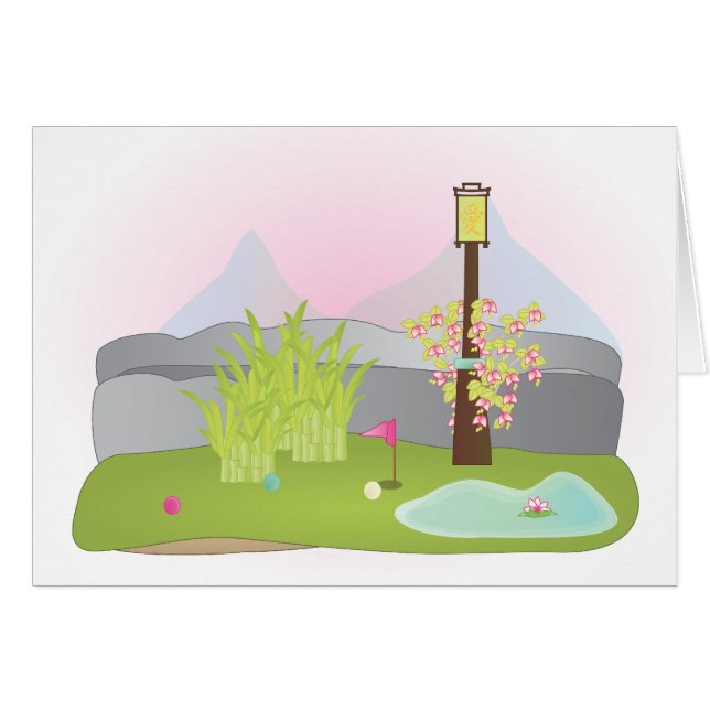 Campo de golf en miniatura No. 4 (Anverso (Horizontal))