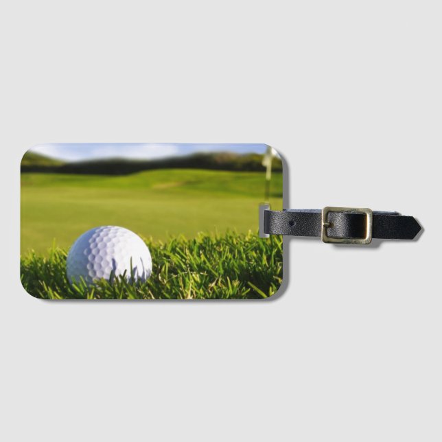 Campo de golf Etiqueta de viaje equipaje con ranur (Anverso horizontal)