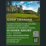Campo de golf, volante de publicidad de lección Go<br><div class="desc">Campo De Golf,  GoIf Lesson Advertising Flyers By The Business Card Store.</div>
