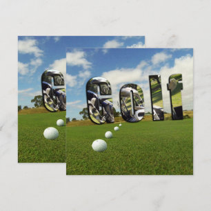 Campo De Golf Y Logotipo