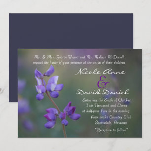 Campo de invitación Lupine horizontal