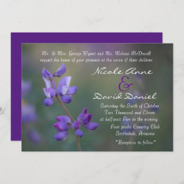 campo de invitación Lupine horizontal