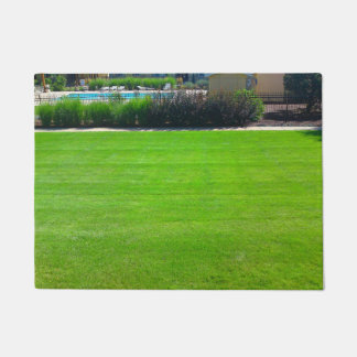 Campo de la alfombra de la puerta de la hierba