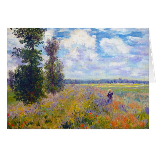Campo de la amapola, Argenteuil, Claude Monet 1875 (Anverso (Horizontal))