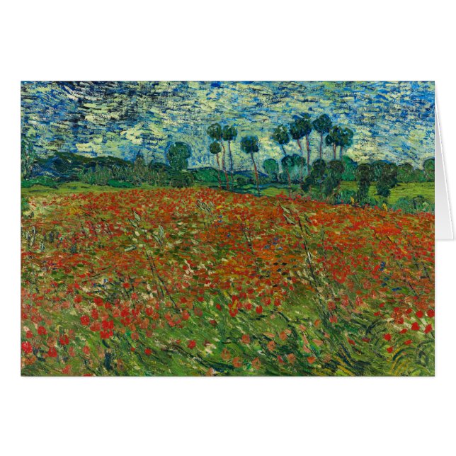 Campo de la amapola de Van Gogh (Anverso (Horizontal))