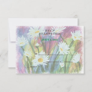 CAMPO DE LAS TARJETAS RSVP DE PERSONALIZABLE BLANC