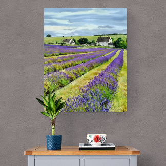 Campo de lavanda y arte de la naturaleza