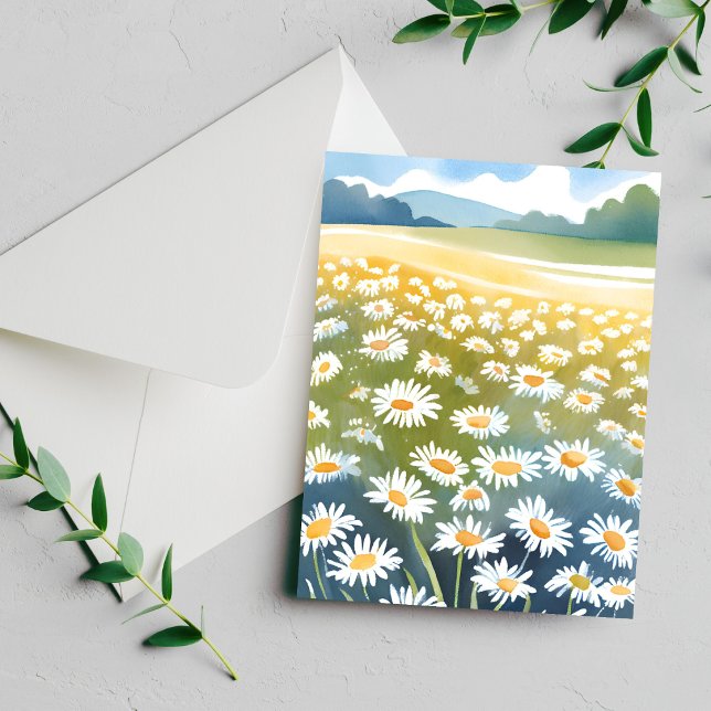 Campo de Margaritas | Tarjeta Floral de Prado de F (Subido por el creador)