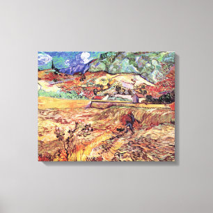 Campo de trigo cercado de Vincent Van Gogh Arte fi