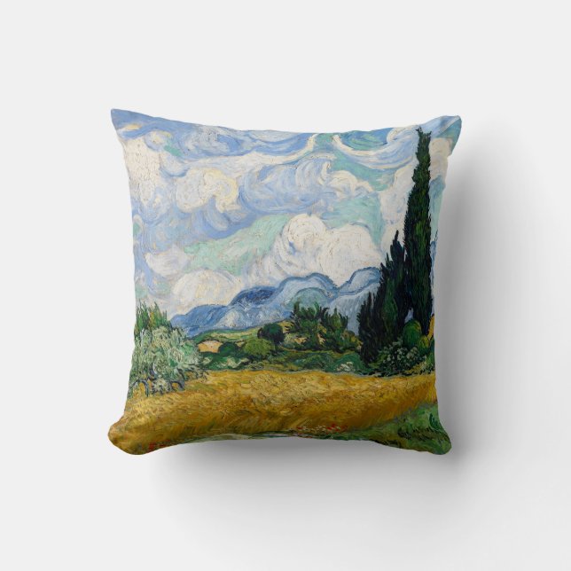 Campo de trigo con almohada de cipreses (Anverso)