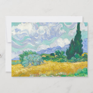 Campo de trigo con cipreses   Vincent van Gogh