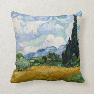 Campo de trigo con la almohada de los cipreses