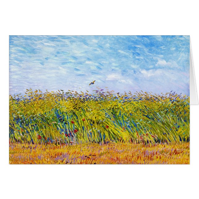 Campo de trigo con una larva de Vincent Van Gogh (Anverso (Horizontal))