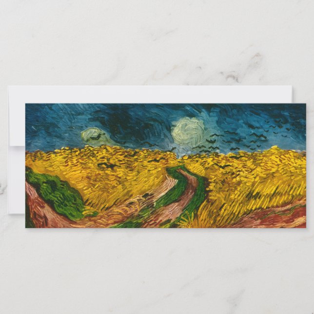 Campo de trigo de Vincent van Gogh con cuervos (18 (Anverso)
