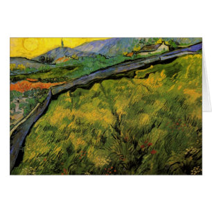 Campo de trigo en primavera, amanecer de Vincent v