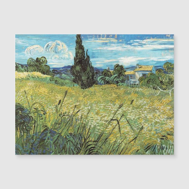 Campo de Trigo Verde Vincent van Gogh (Anverso)