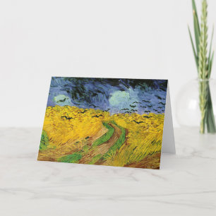Campo de trigo Vincent Van Gogh con tarjeta de sal