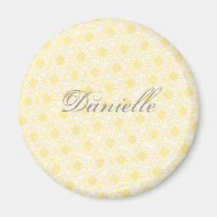 Campo del imán Daisies, flores amarillas