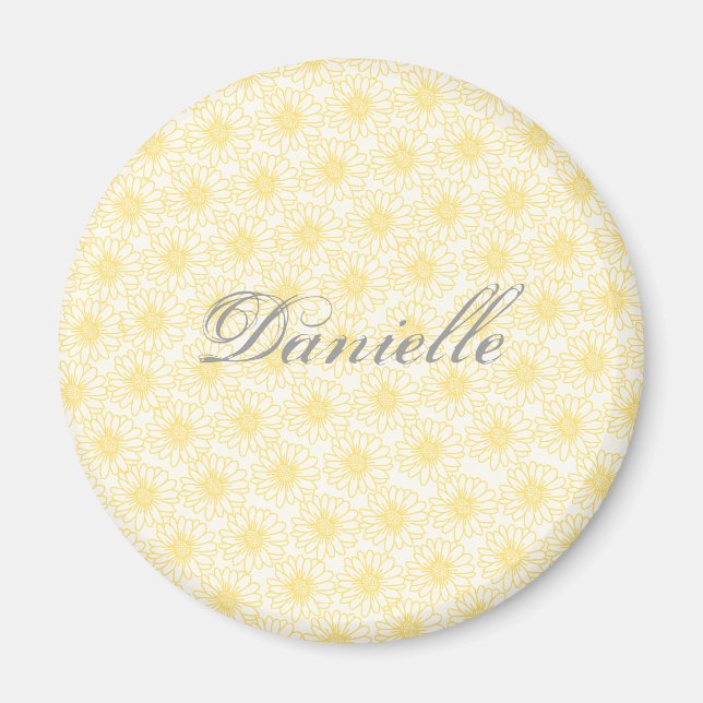 Campo del imán Daisies, flores amarillas (Frente)