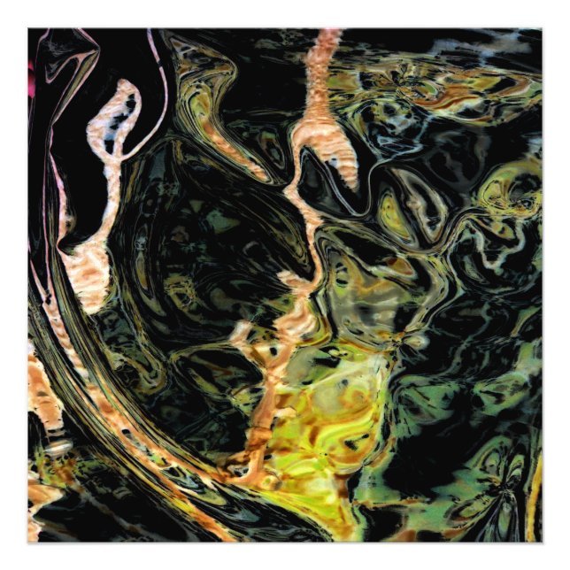 "Campo en otoño" Foto abstracta alterada digitalme (Frente)